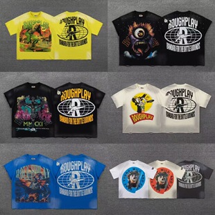 ����Rough Play��īֱ������ϴˮ�C荶���T������RockOut T-Shirt