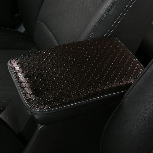 Car Armrest Box Mat Creative Cartoon Modified Interior Supplies Car Universal Non-Slip Leather Armrest Box Cover Wholesale