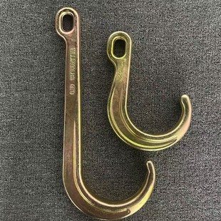 Wrecker J hook hook 15 inch galvanized long hole J hook horn 8 inch 15 inch J hook trailer towing double hook