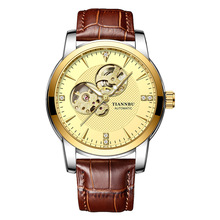 机械手表男士全自动机械表男表镂空时尚潮流夜光男腕表跨境电商款