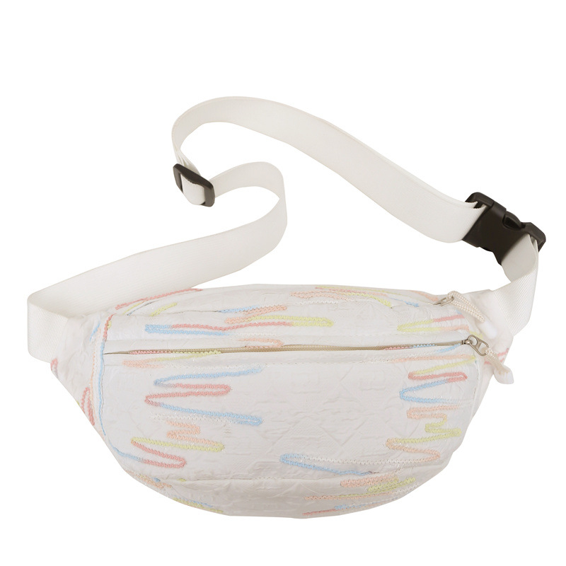 2025 nuevo bolso de pecho deportivo diagonal simple casual de moda bolso de hombro simple fresco bolso de ciclismo para hombres y mujeres del mismo estilo