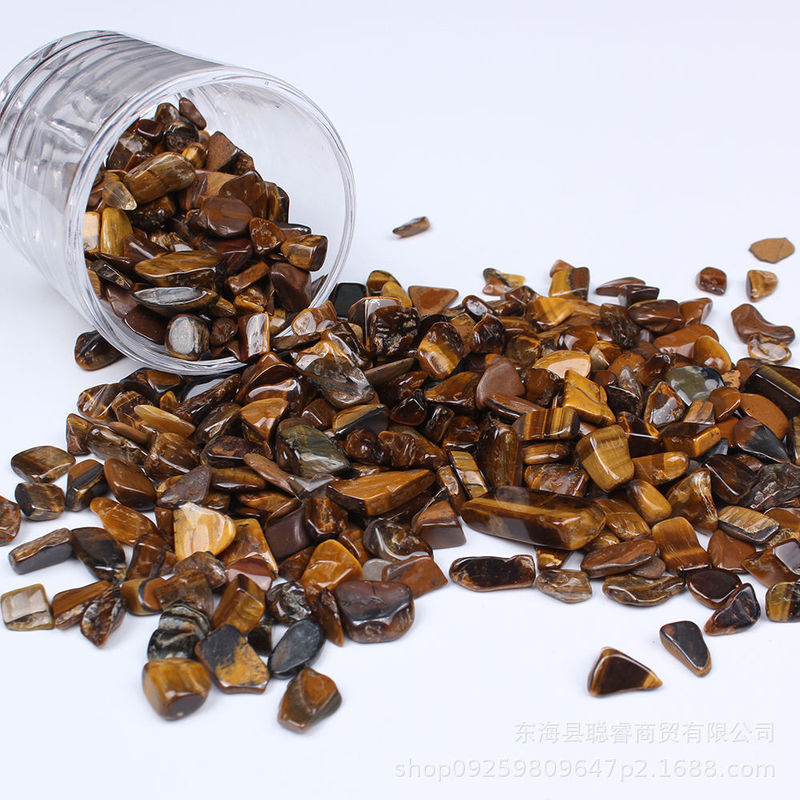 Specializing in the production of Yellow Tiger Eye Gravel flowerpot fish tank decoration furniture decoration accessories aromatherapy crystal stone