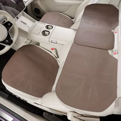 Universal seat cover | Cushion, Universal for All Seasons, High-End - police-flag-flat-style-chestnut-brown-three-piece-set-universal-model