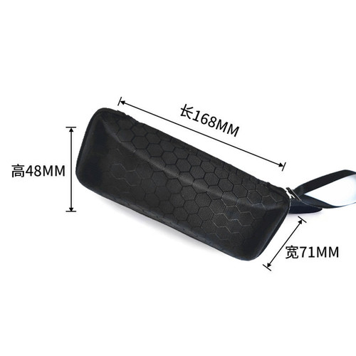 New EVA zipper box sunglasses box universal portable anti-pressure anti-fall large capacity fashionable black sunglasses box