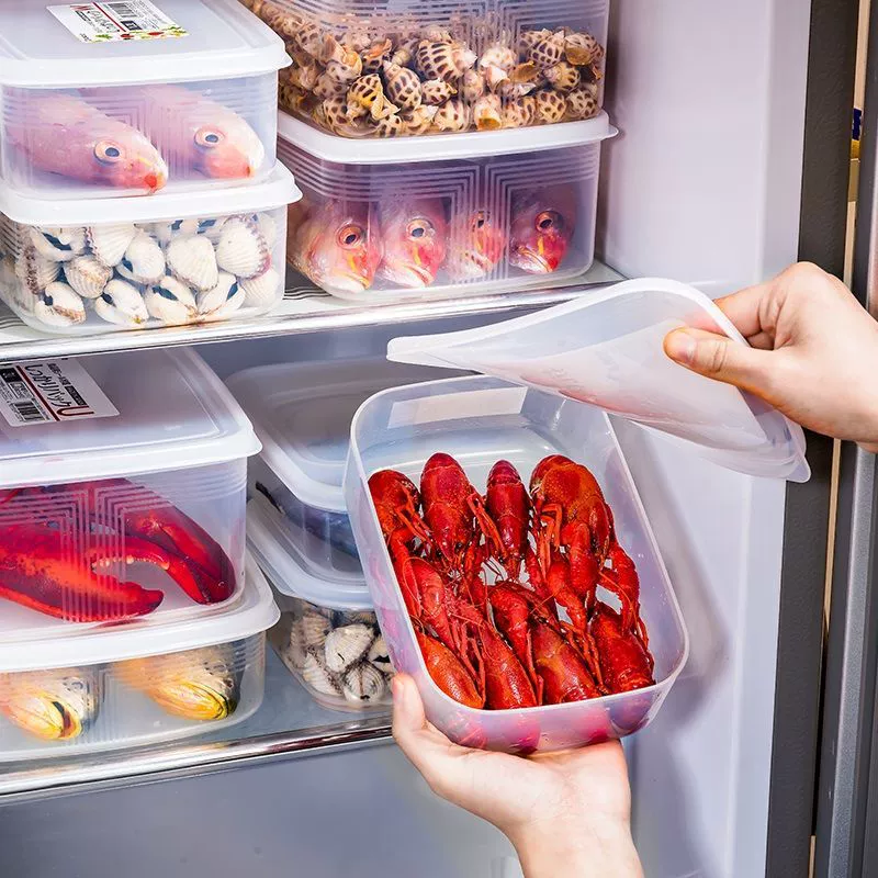 Прозрачная компактная коробка для хранения свежих продуктов с крышкой, яичный д dumpling пластиковая коробка для замороженного мяса, может использоваться в микроволновой печи