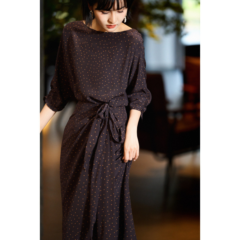 Roman Holiday Double Version Crepe De Chine Silk Wrap Design Printed Dress 25 Years New Roman Holiday Double Version Crepe De Chine Silk Wrap Design Printed Dress 25 Years New