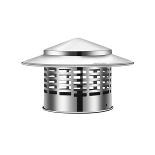 Roof exhaust pipe cover stainless steel rain cap bird-proof pvc exhaust vent breathable chimney flue umbrella cap