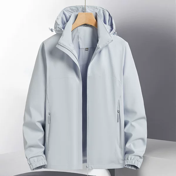 2025 Spring and Autumn New Outdoor Jacket Stretch Thin Windproof and Waterproof Internet Celebrity Trendy Brand Hooded Couple Windbreaker Outer