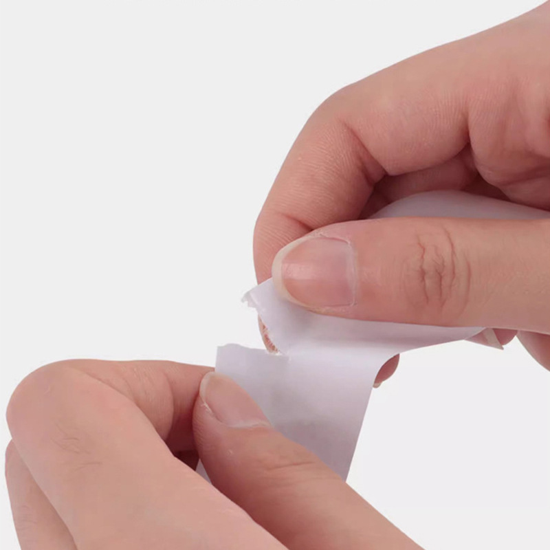 Fábrica al por mayor de alta viscosidad de fusión en caliente de doble cara adhesiva estudiante blanco mano lágrima DIY hecho a mano hecho en casa fuerte cinta adhesiva de doble cara