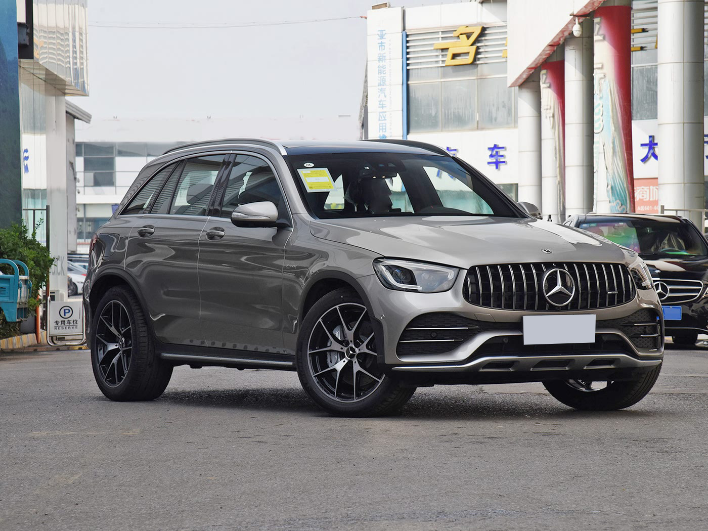 Suitable for 20-22 Mercedes-Benz Glc X253 to 22 Glc43 Amg Surround Upgrade Front and Rear Lip Bars, Grille, and Tail Throat