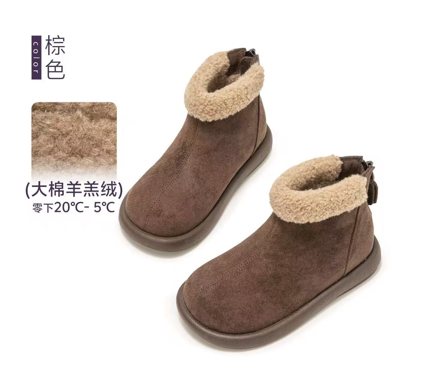 Botas de algodón para niñas invierno 2025 nuevas botas de niño botas de nieve para niños botas de lana cálidas botas de niñas botas cortas image 7