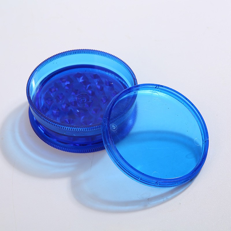 Fábrica directa de cigarrillos transfronterizos venta caliente molino de humo de plástico de tres capas 60mm molino manual triturador de humo