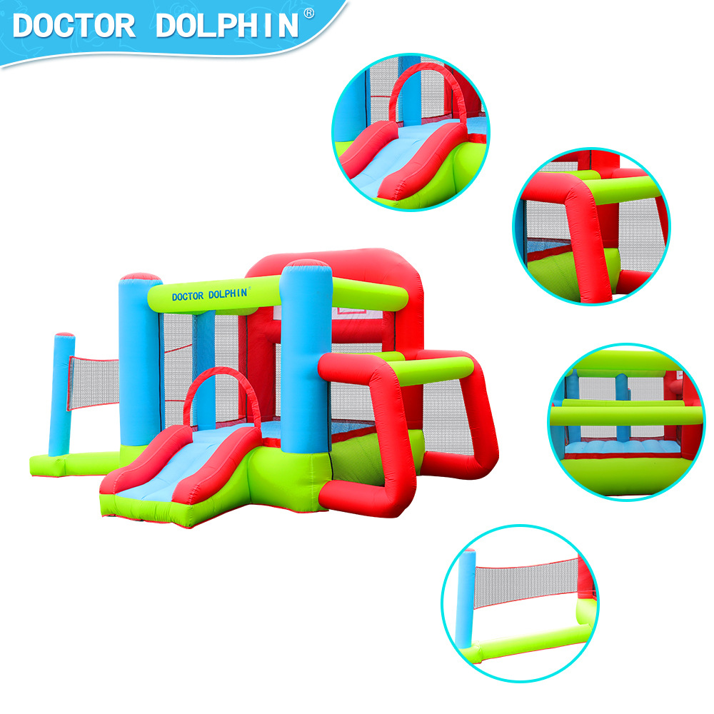 Doctor Dolphin | Castillo inflable para niños en casa castillo inflable combinación de tobogán de trampolín inflable castillo inflable para niños