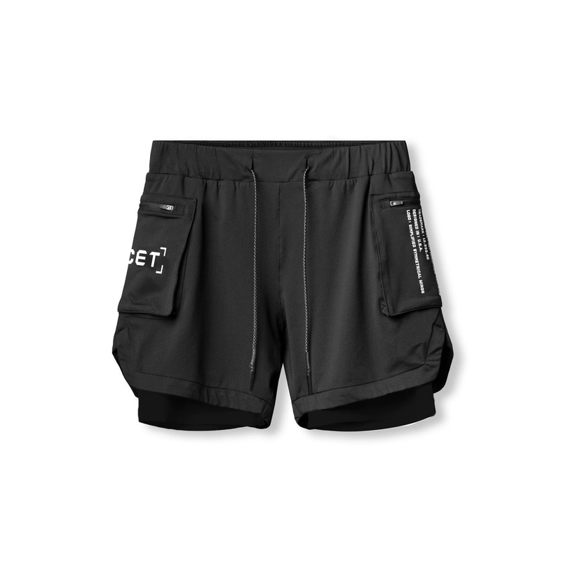 GYMSHARK健身短裤男士外贸爆款双层跑步训练速干短裤双口袋肌肉鲨|undefined