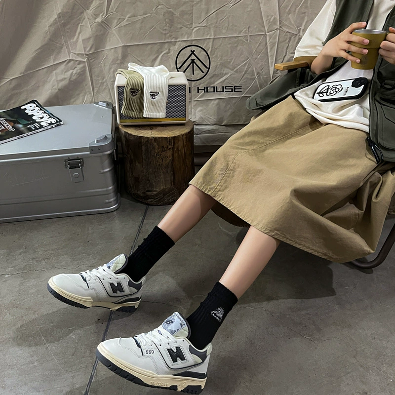 Демисезонная брендовая вышивка, спорт knee socks (колготки с вышивкой), с вышивкой, 36