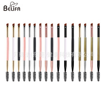 跨境热卖双头眉刷睫毛卷螺旋斜角粉刷化妆刷眼部