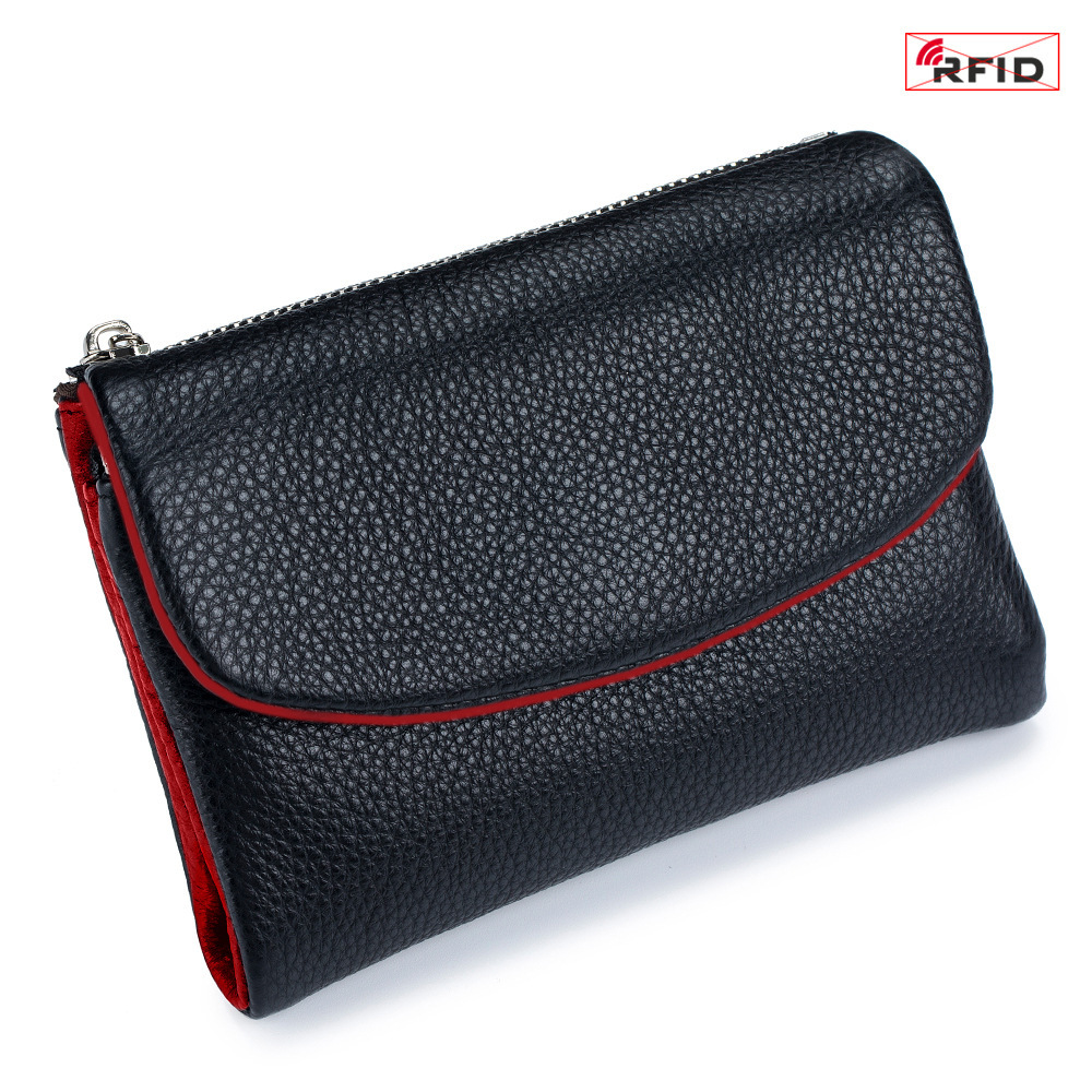 Black with red