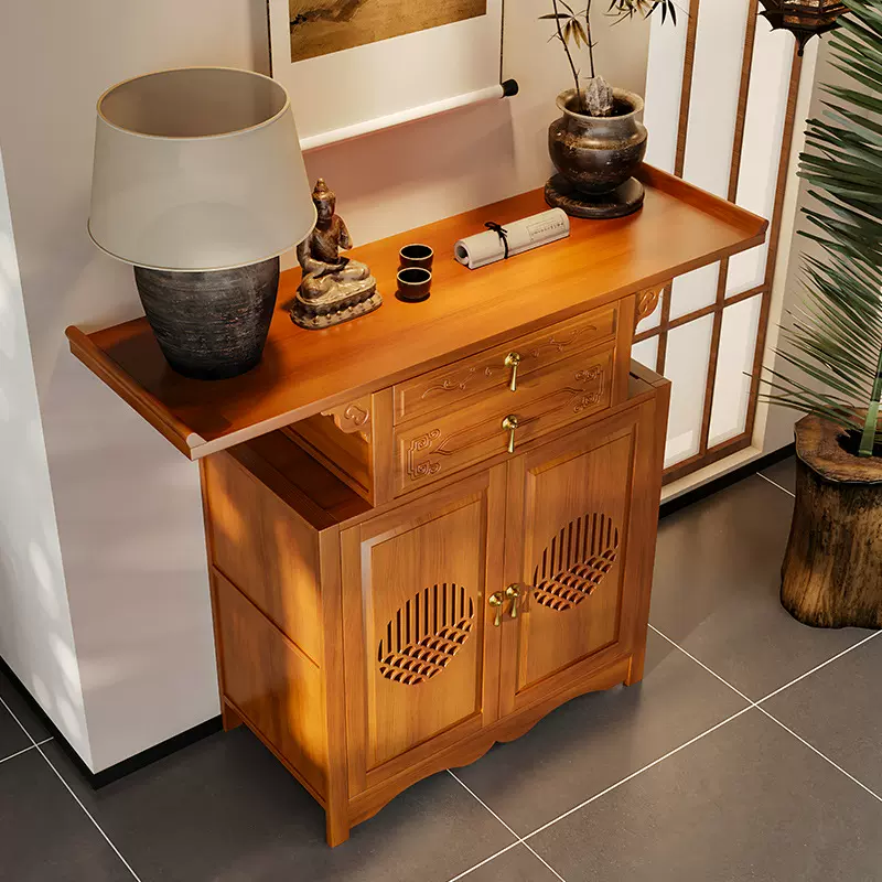 供桌佛桌子家用入户玄关柜香案新中式佛龛财神爷神台佛像关公贡桌