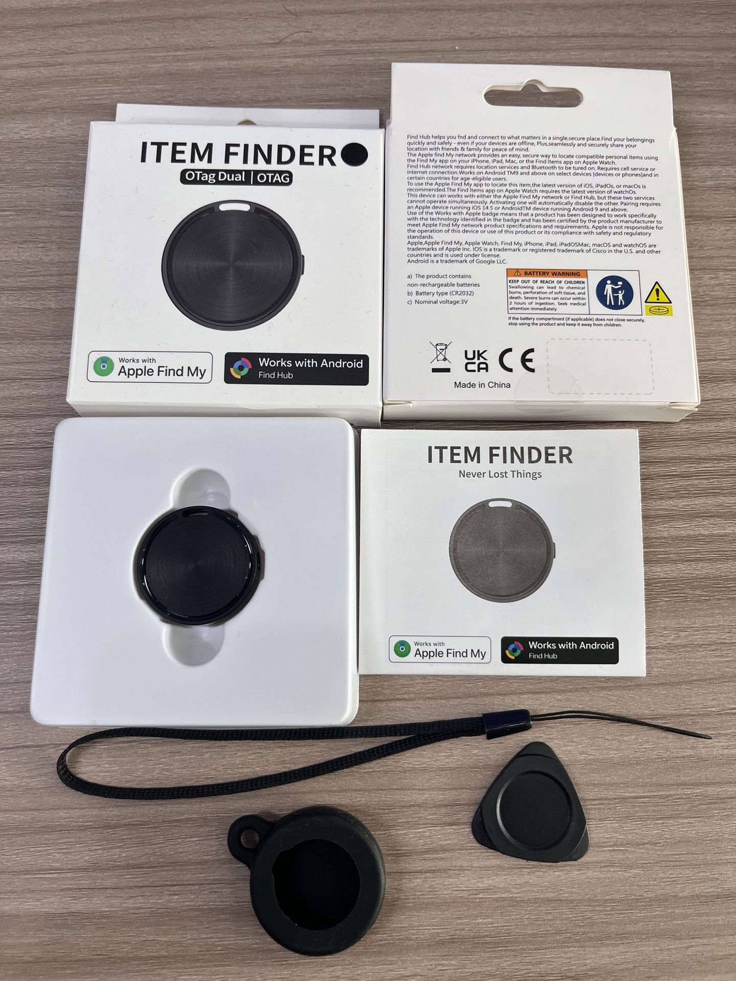 Aplicable a Apple Android Dual System Localizador a prueba de pérdida de llaves, mochila, rastreo de artículos, dispositivo a prueba de pérdida