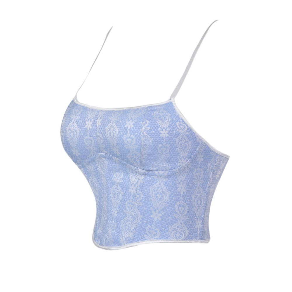 Azul pálido flor dulce cinturón corset moda damas modelador Aliexpress suministro transfronterizo