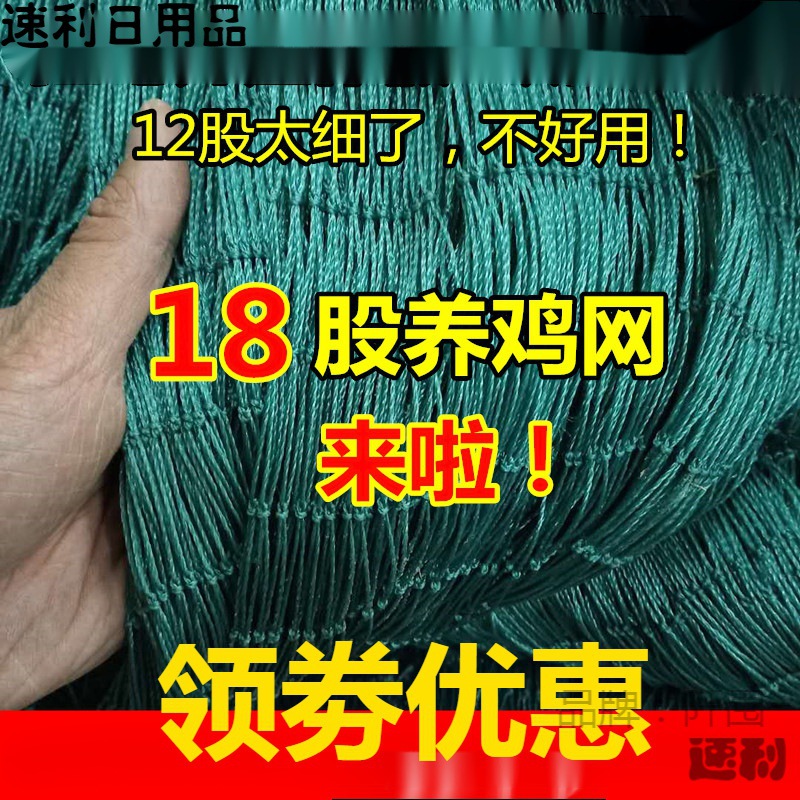 加粗18股养鸡网养殖网拦鸡网围鸡网养鸡围栏网护栏隔离栏拦网养鸡