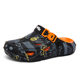 Men's Summer Outdoor Clogs, Size 46, Closed-Toe Breathable Trendy Beach Sandals with a Thick Sole That Feels Like Stepping on Soft Material, Sports Slippers