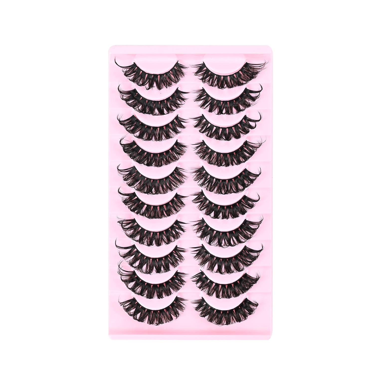 Las pestañas falsas rusas de una pieza de ojos naturales de imitación de pestañas rollo de pestañas densas al por mayor comercio exterior transfronterizo