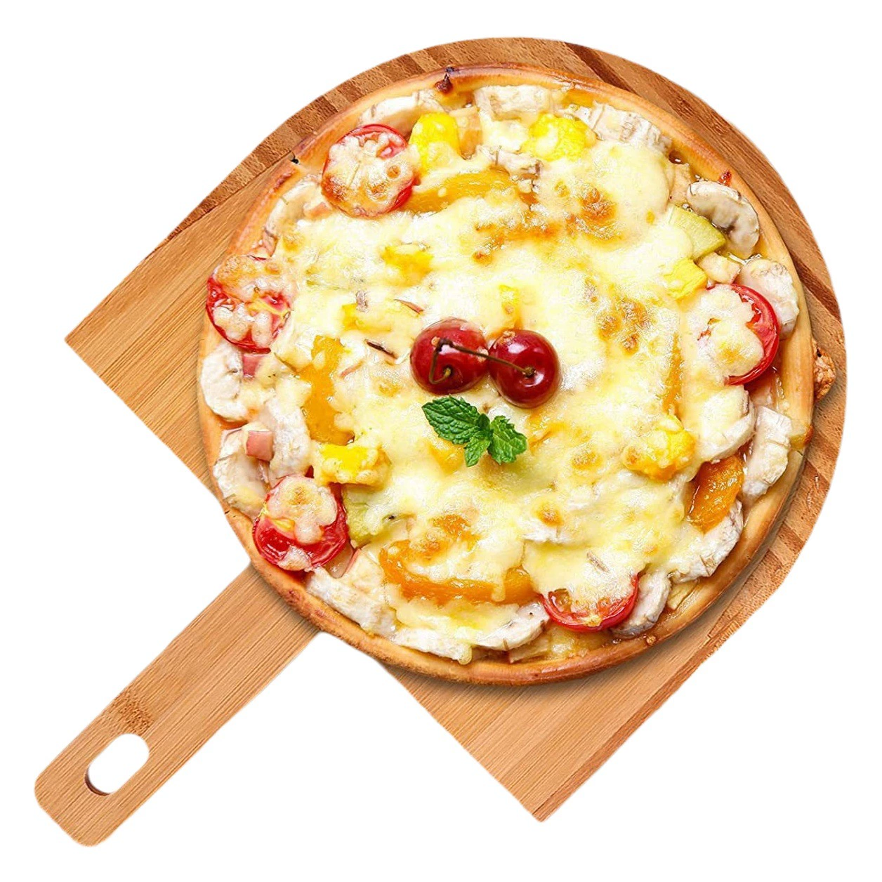 Деревянная тарелка для пиццы печь специальный поднос Бытовая Посуда для пиццы нижний поднос отель чайный поднос