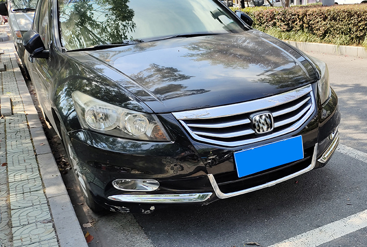 Modified Grille Fog Light Trim Front Bumper Strip Eyebrow Cover for 8th Gen Accord 2011-12