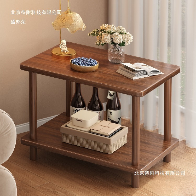 Small Table, Small Coffee Table, Rectangular Living Room Sofa Side Table, Bedroom Bedside Table, Bedside Shelf, Small Square Table