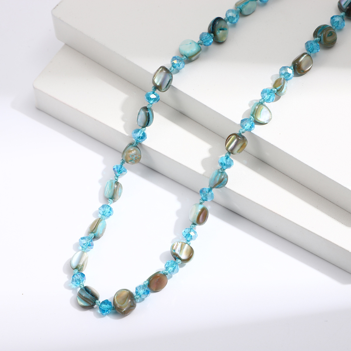 24g Weight Necklace Classification Shell Chain Material Beaded Chain Chain Type 1 Piece Quantity Holiday, Travel Occasion Shell Material Geometric Pattern Women's Gender Vacation, Classic Style Style Vacation Classic Style Geometric Shell Beaded Chain Beaded Necklaces Wholesale 7
