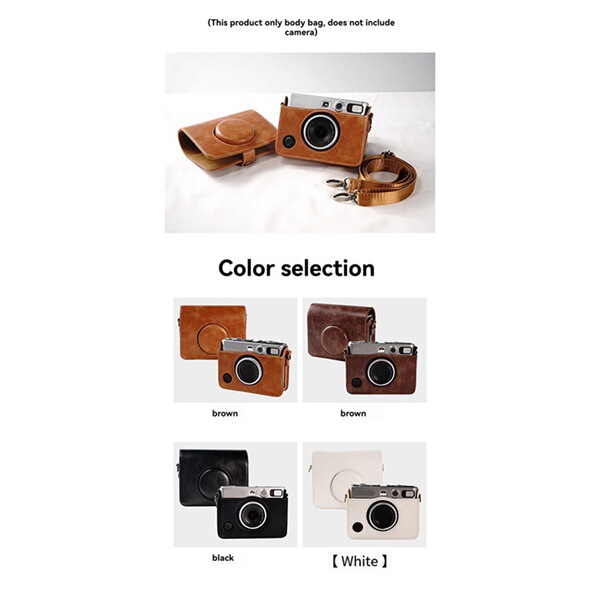 1 Piece Color: Black Material: Pu Suitable for Fujifilm Instax Mini Evo Instant Film Camera