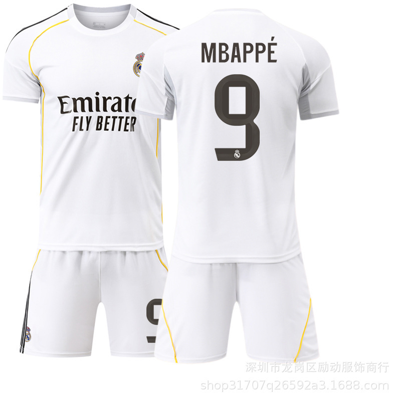 2526 クラブスーツ No.9 ムバッペ ジャージ 7 ウニヒス ロナウド 正しい新しいレアル マドリード ホーム サッカー ユニフォーム|undefined