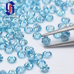 Factory direct supply green primary color moissanite bare stone eight hearts eight arrows color small stone 0.8MM-3.0MM in stock