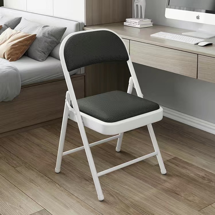 メーカー卸売寮ホームシンプルポータブルソフトバッグ背もたれコンピュータチェアオフィストレーニング厚みのある折りたたみ椅子|undefined