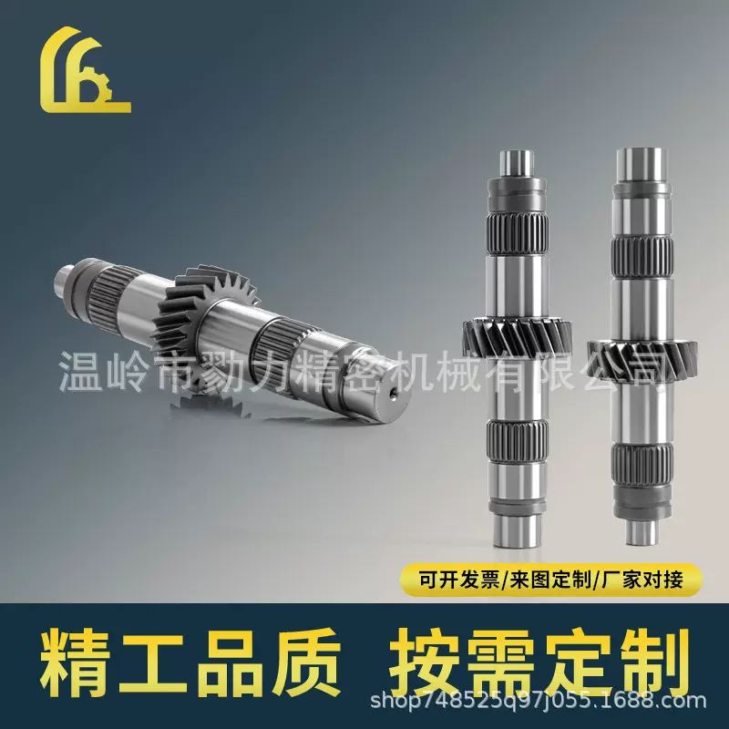 汽摩零配件蜗杆涡轮制造零件工厂齿轮轴制作定做不锈钢升降定制