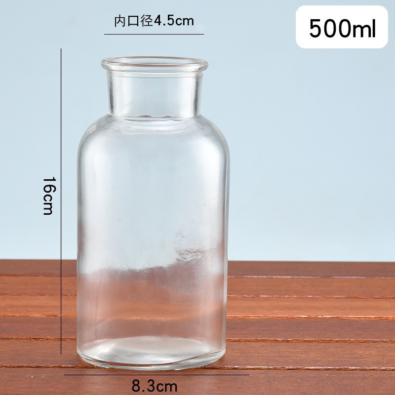 큰 입 투명 병 + 코르크 500ml 기본값;