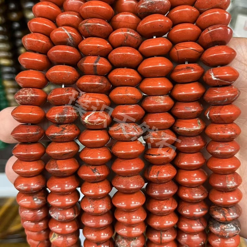 天然石水晶玛瑙6*12算盘尖珠飞碟小配珠diy饰品手串项链手链配件|undefined
