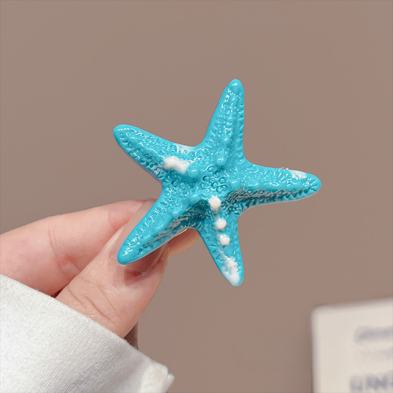 5 # 불가사리 머리핀 [레이크 그린] 약 5.5cm