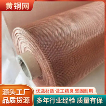 耐高温耐酸实验室装饰油漆过滤铜丝网防静电信号屏蔽金属黄铜丝网