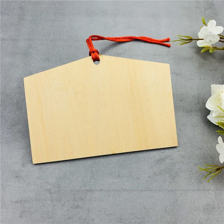 绘马木质祈福牌 手写心愿挂牌 寺庙许愿牌 欢迎回家装饰吊牌