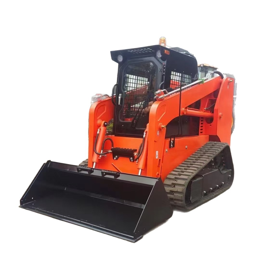 Nuevo tipo de orugas deslizante loader sitio de construcción desmantelar cuatro tracciones pequeño deslizante carretilla elevadora carga de manejo de carga