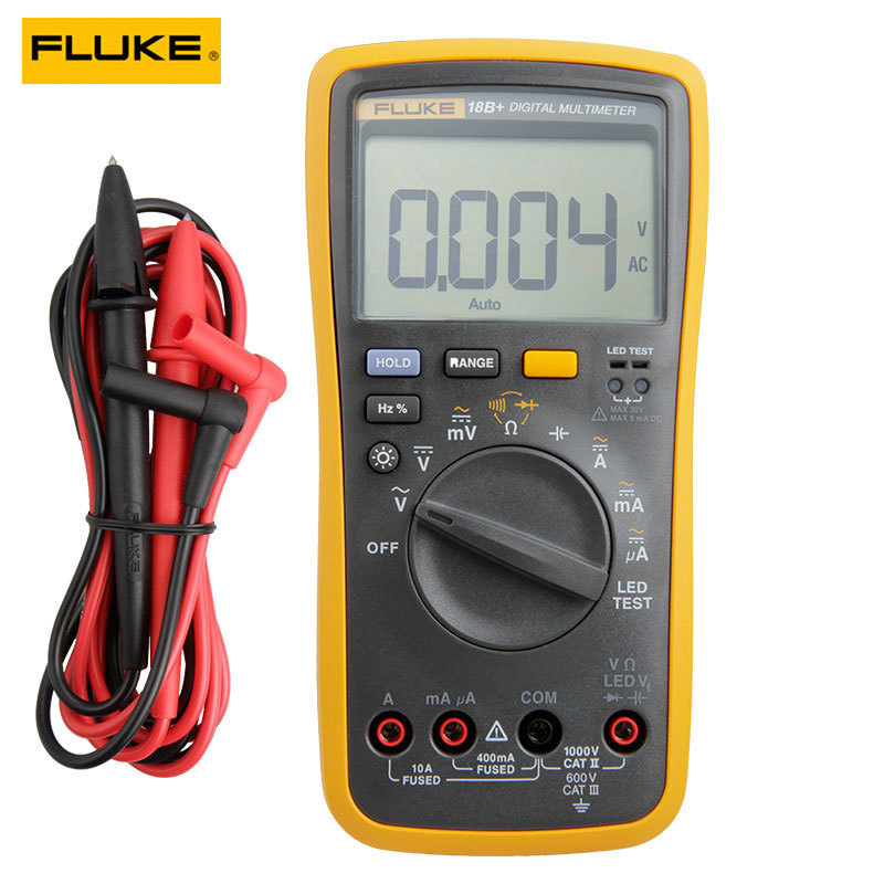 美国福禄克F18B+ FLUKE数字万用表 FLUKE18B+ LED测试万用表