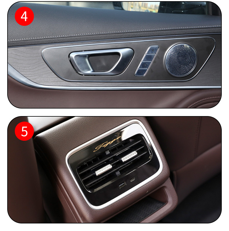 22-25 Models of Chery Tiggo 8Pro Screen Central Control Gear Interior Car Stickers Modified Paint Accessories Tpu Protective Film