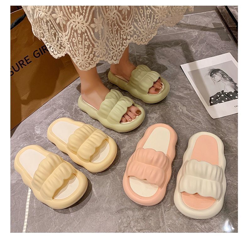 Women Slippers Flip-Flops Pool Rubber Leather Quick Drying Sandals_voghion.com