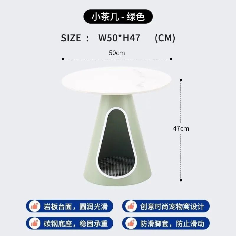 极简茶桌装组合岩板茶机现代简约圆形小户型茶几客厅家用客厅桌|undefined