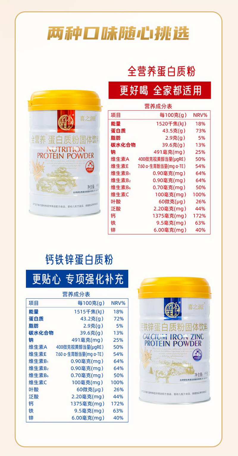 Bao Sheng Yang Zhen Tang Protein Powder — Soy Isolate & Whey Blend, 1000g key features