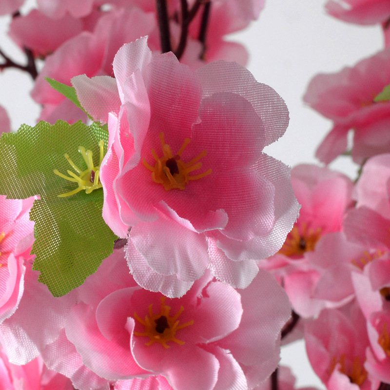 Flores artificiales, flores de durazno, flores cortas, flores de invierno, decoración del hogar, ramas de flores, flores artificiales, flores falsas, paisajismo