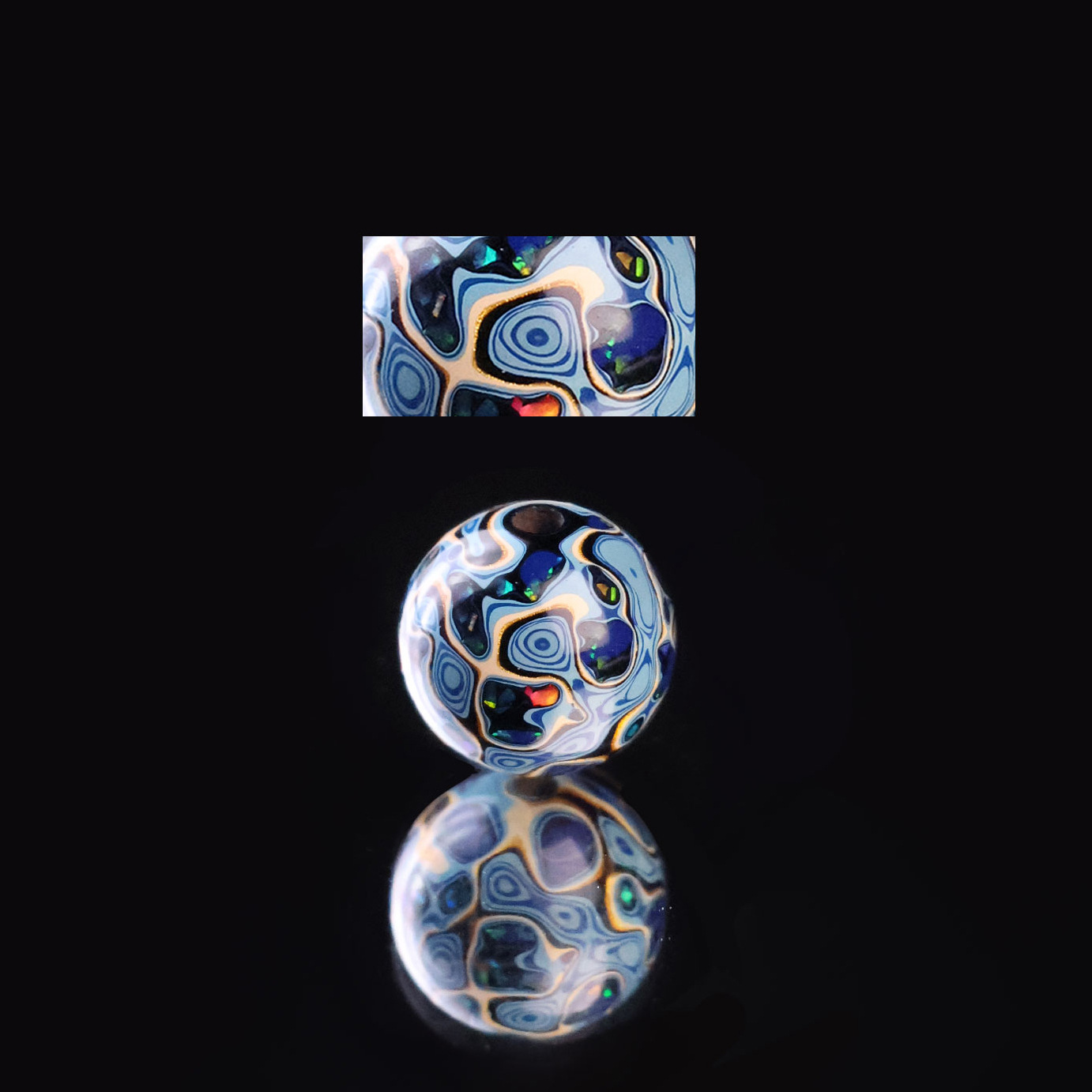 10mm 오팔 블랙 블루 화이트