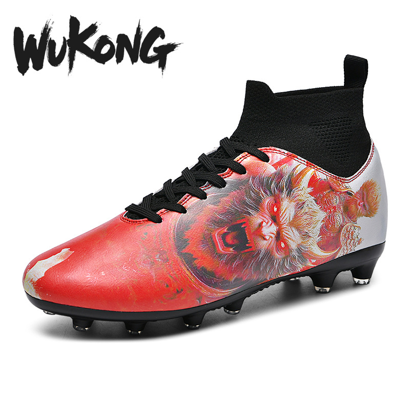 2024 nuevo transfronterizo Goku clavos largos entrenamiento de clavos zapatos deportivos para estudiantes de primaria y secundaria adultos zapatos de fútbol de competición indoor y exterior